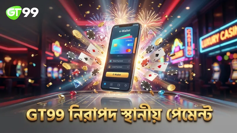 স্থানীয় ই-ওয়ালেট ও ব্যাংক পেমেন্টের মাধ্যমে দ্রুত ও নিরাপদ লেনদেন নিশ্চিত করে GT99