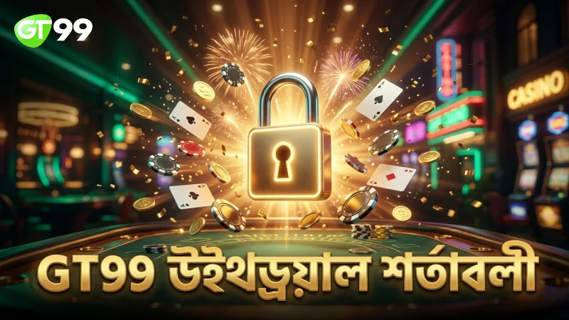 GT99 উইথড্রয়ালে প্রয়োজনীয় শর্তাবলী স্পষ্ট করা হয়েছে।