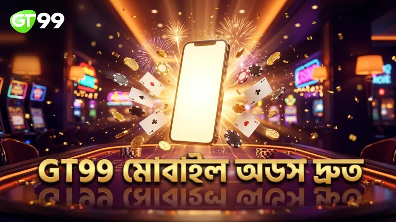 GT99 এর মোবাইল অডস দেখে দ্রুত বাজি ধরুন।
