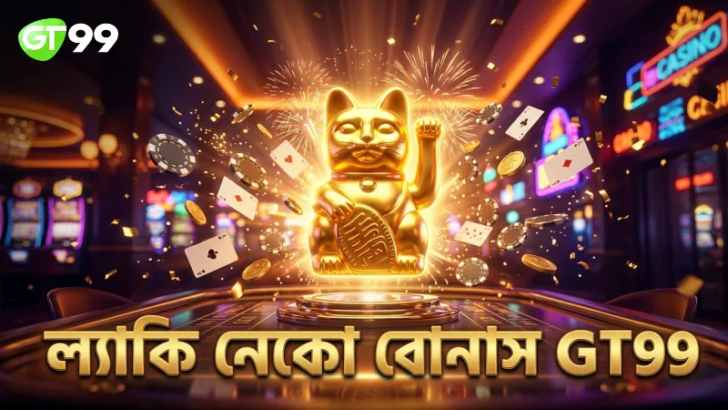 ল্যাকি নেকো ফ্রি স্পিন ও বোনাস কৌশল GT99 থেকে