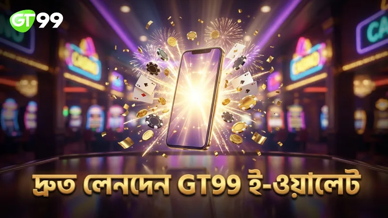 GT99 ই-ওয়ালেট দ্রুত লেনদেনে সহায়ক।
