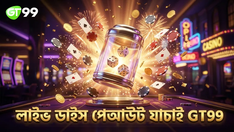 লাইভ ডাইস শেকার পর্যবেক্ষণ করে পেআউট যাচাই করা হয়।